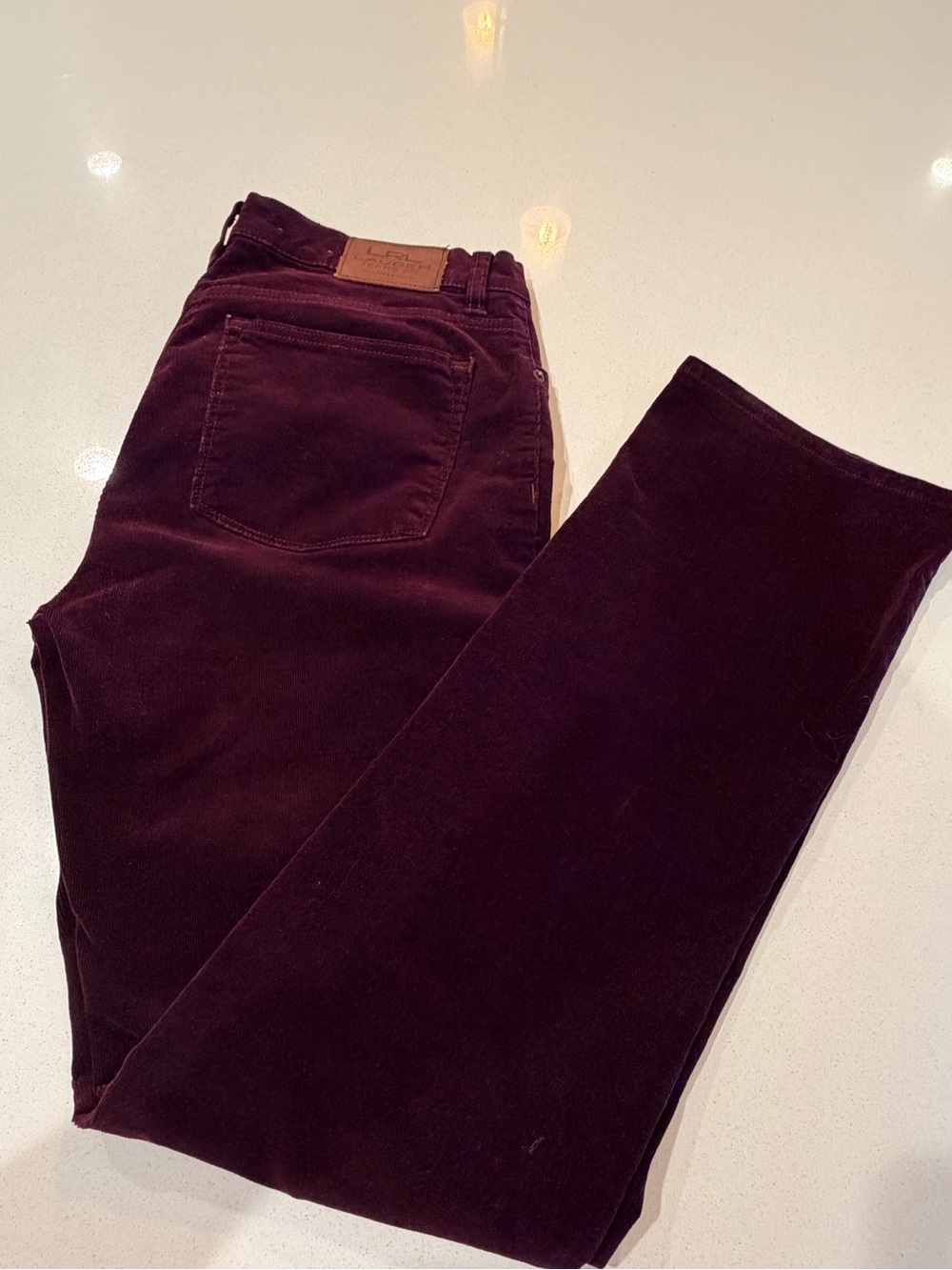 Ralph Lauren Corduroy Pants in Deep Burgundy